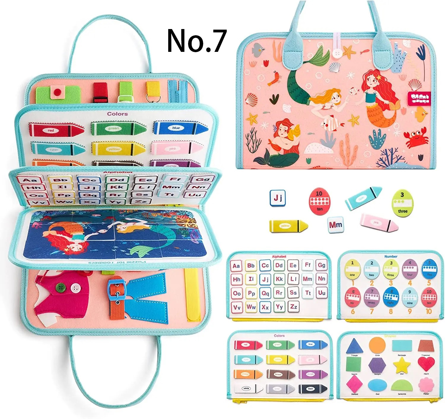 In Stock Montessori Toys for Toddler Early Education Felt Busy Boards Quiet Book
