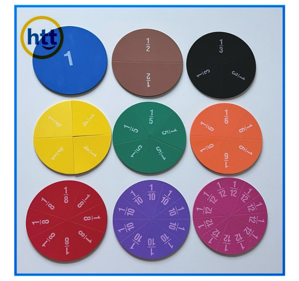 Custom Puzzle Kids Education Toys Mathematics Teaching Aids Magnetic Fraction Toy Set
