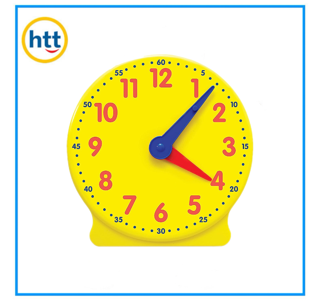 School Teaching Mathematics Clock Model, Plastic Toy Clock for Kids