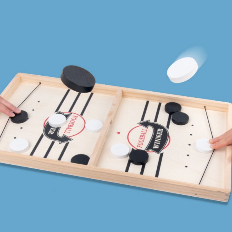 Indoor Game Series Interactive Collision Chess Wooden Table Game Bullet Double Catapult Chess