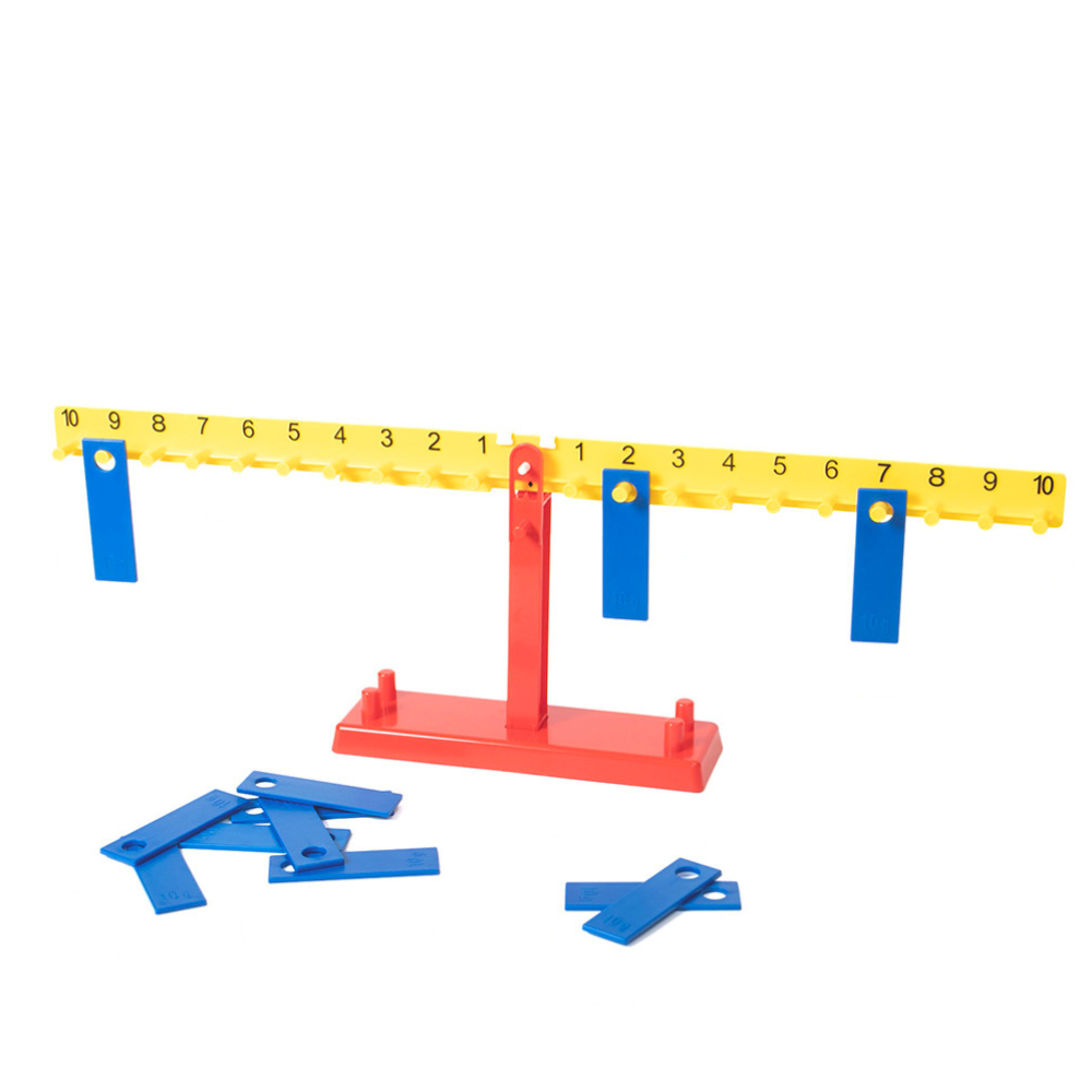 Educational Math Balance Toy for Kids Plastic STEM Classroom Learning with Weights