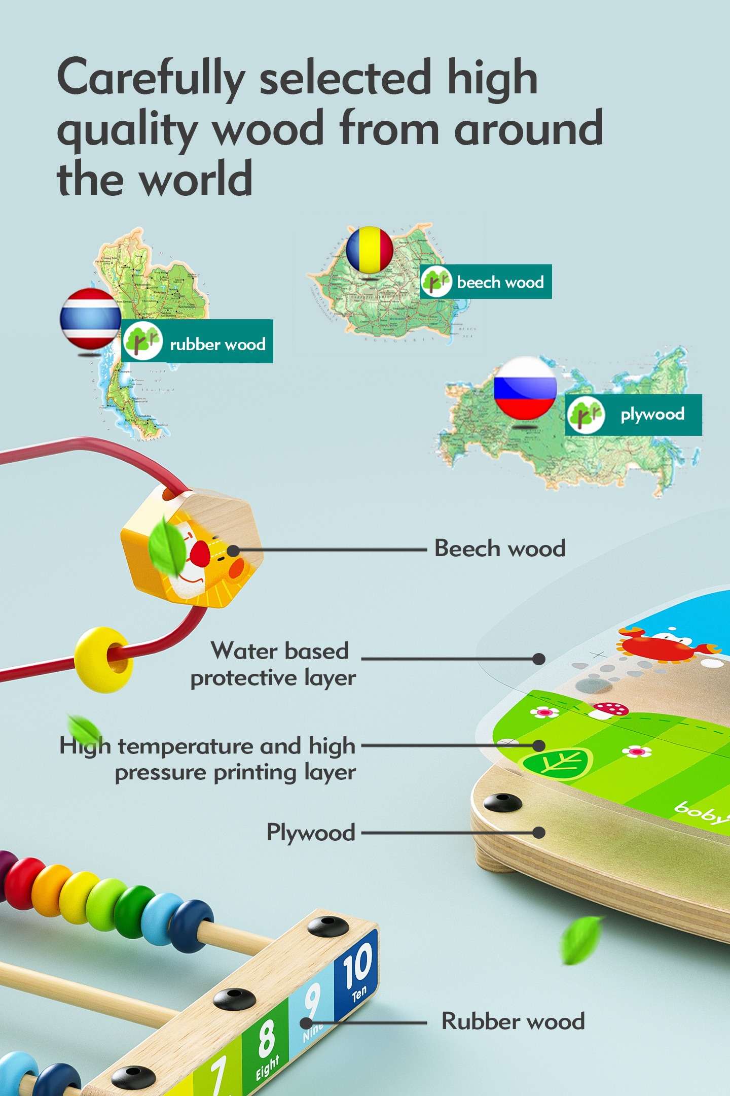Wooden Montessori Educational Toys