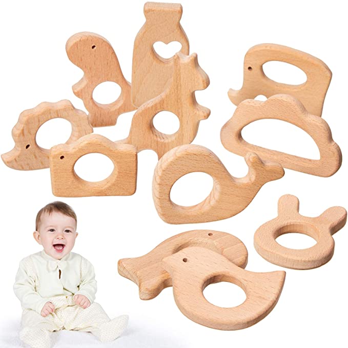 Wooden teether details