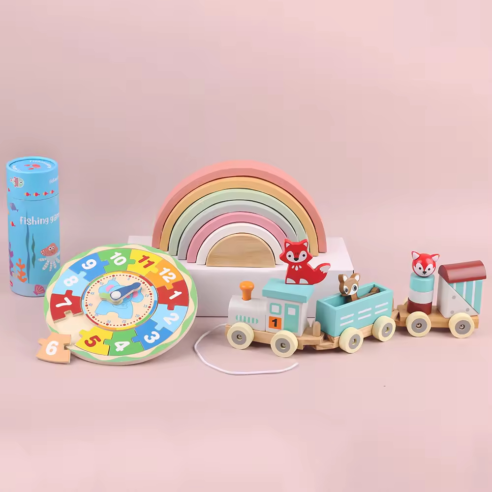 Children Puzzle Early Education Toys Toddlers Educational Learning Games Wooden Montessori Toys for Kids