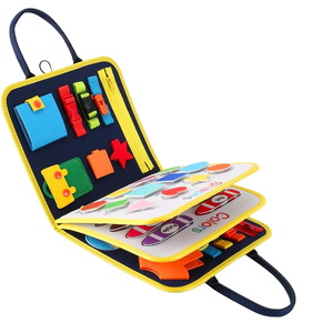 New Arrival Montessori Educational Toys Toddler Felt Busy Board for Boys and Girls Learning Basic Skills