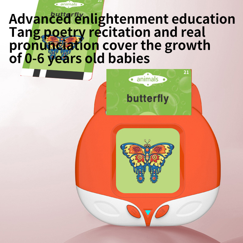 New Children's Educational Enlightenment Toys Alphabet Abc English Arabic French Spanish Talking Flash Cards Plastic 2 4 Years