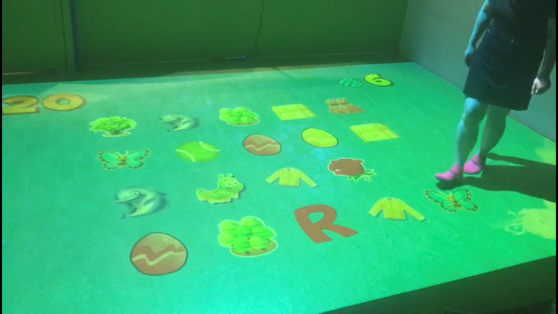 Interactive Projection Wall Games Floor Projector For Sensory Room