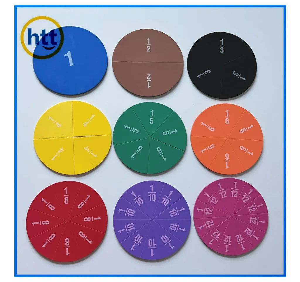 Custom Puzzle Kids Education Toys Mathematics Teaching Aids Magnetic Fraction Toy Set