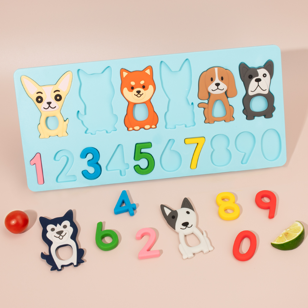 Soft Food Grade Silicone Montessori Letters Cognition Preschool Gift Children's Play Toys