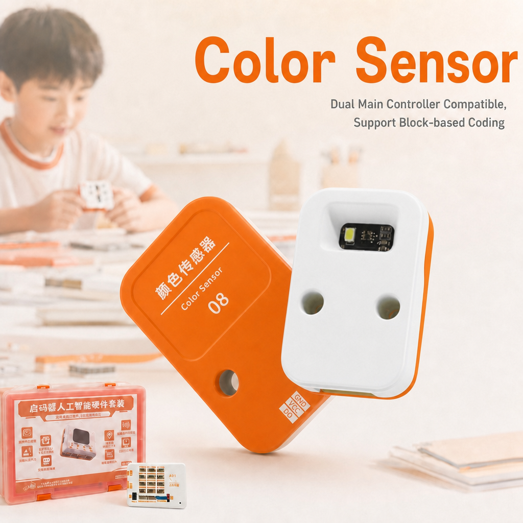 STEM AI Educational Toy Set ESP32-S3 Graphical Scratch Python Coding Building Blocks Sensor Kit for High School Students