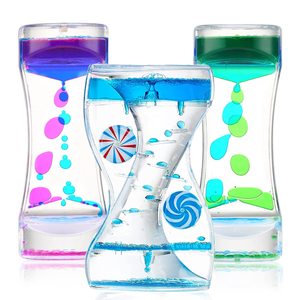 PT Trending Products Autism Sensory Liquid Motion Bubble Timer Bubbler Desktop Sensory Play Fidget Toy Sensory Liquid Timer