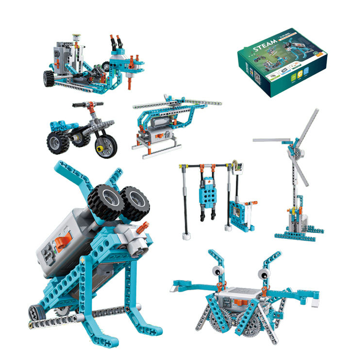 Wholesale Mechanical Engineer Scientific Technical Educational Stem Toy Programming Smart Robot Programable Build Block Set