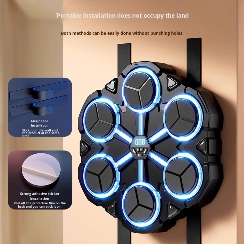 New Design Smart Music Boxing Training Toy New Electronic Music Target Wall Kick Boxing Toy For Adult And Child