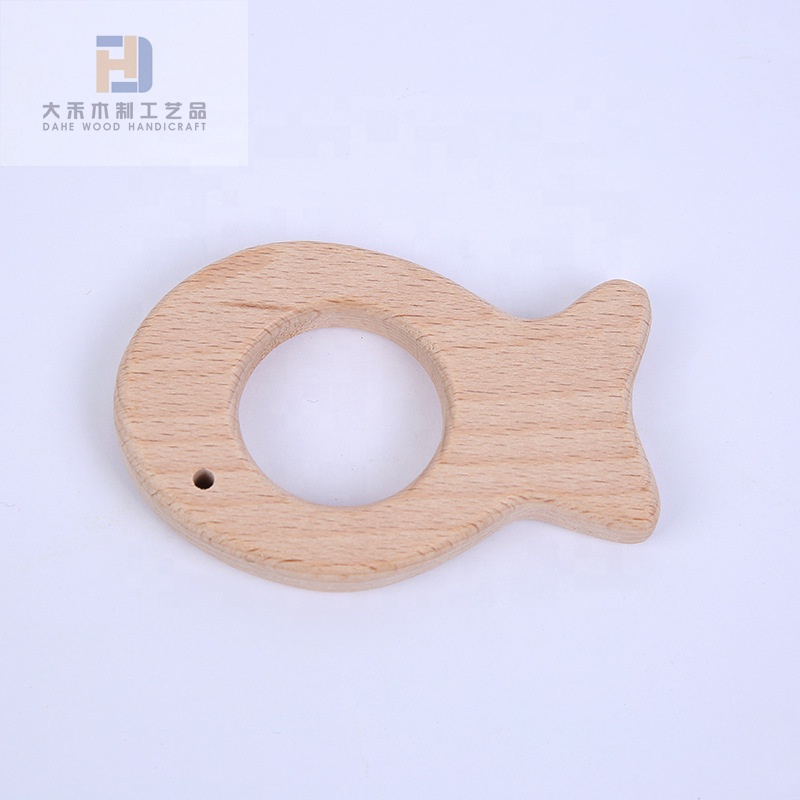 Natural Wooden Baby Teether Toy Forest Animal Classic Baby Rattles Fine Motor Development Sensory Skills Handmade Wooden Toys