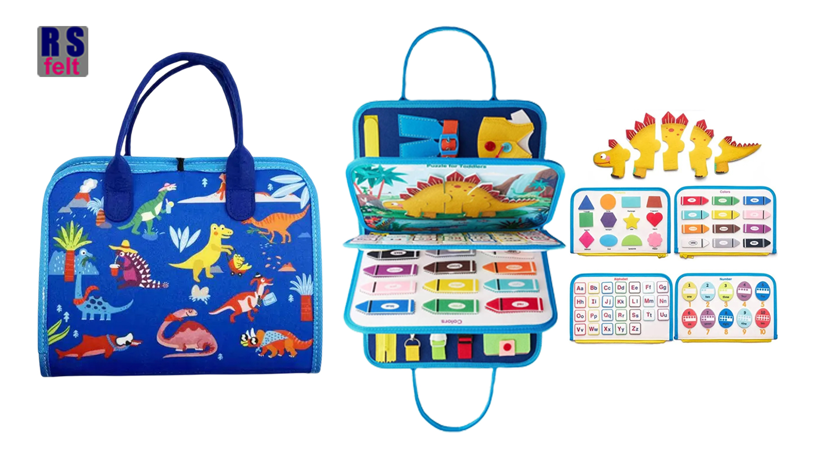 In Stock Montessori Toys for Toddler Early Education Felt Busy Boards Quiet Book