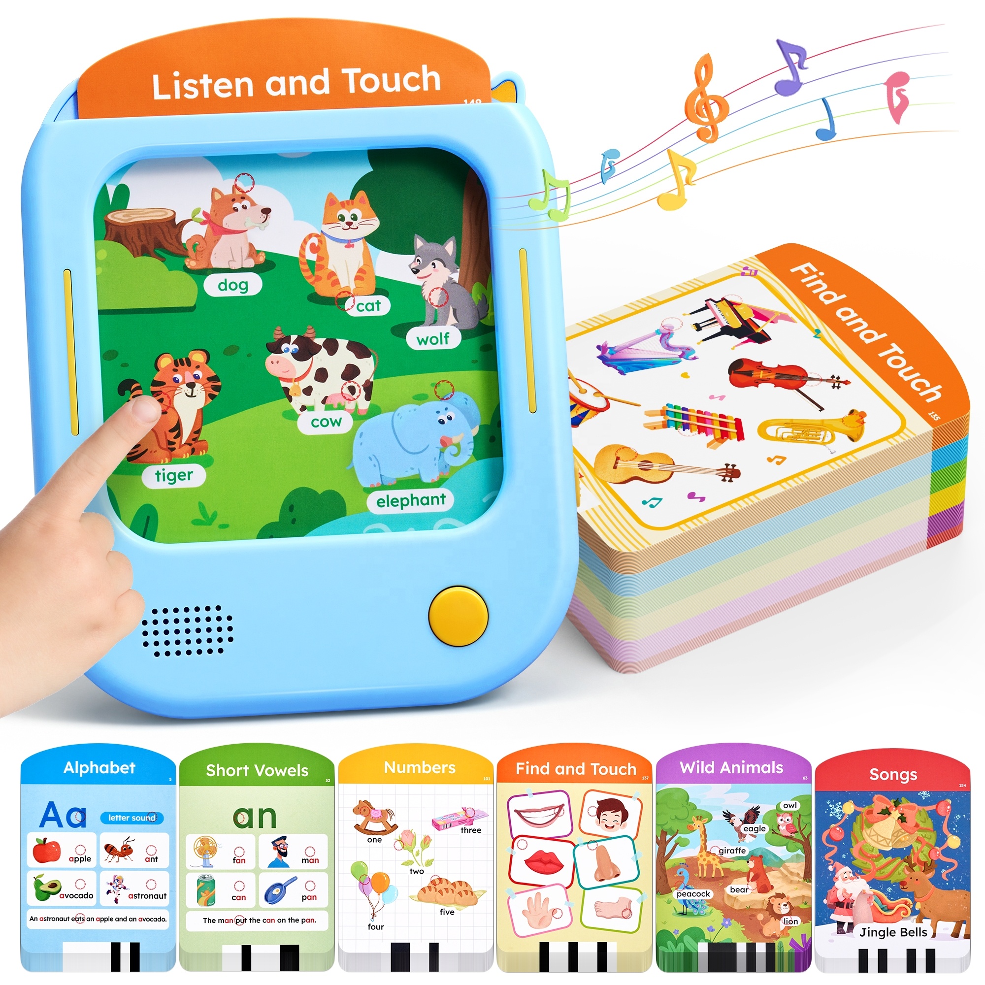 Joycat Sound Toys Flash Cards Machine Toddlers Educational Learning Enlightenment Interactive Toy for Kids Gifts