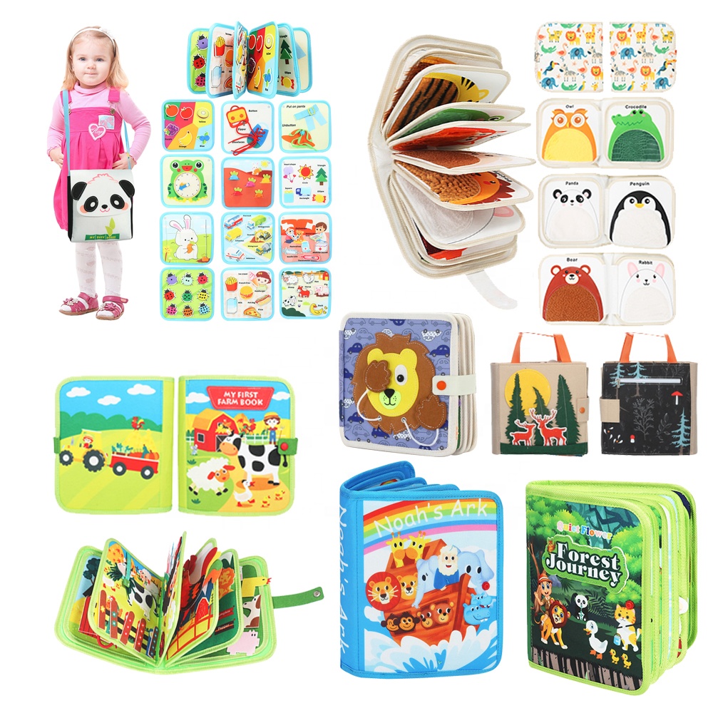 Various Styles Activity Busy Book Montessori Early Educational Felt Activity Felt Sensory Baby Toys Toddler Busy Board Book