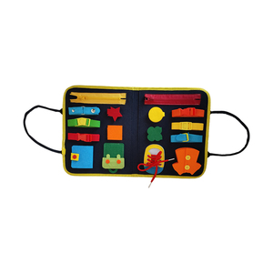 Toddler Felt Busy Board Toys for Kids Sensory Toys Develops Basic Skills Activity Board Boys Girls Educational Learning Toy