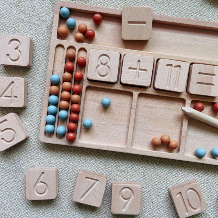 Dropshipping Partner China Supplier Wooden Preschool Math Learning Board Educational Toy for Toddler's Counting Number