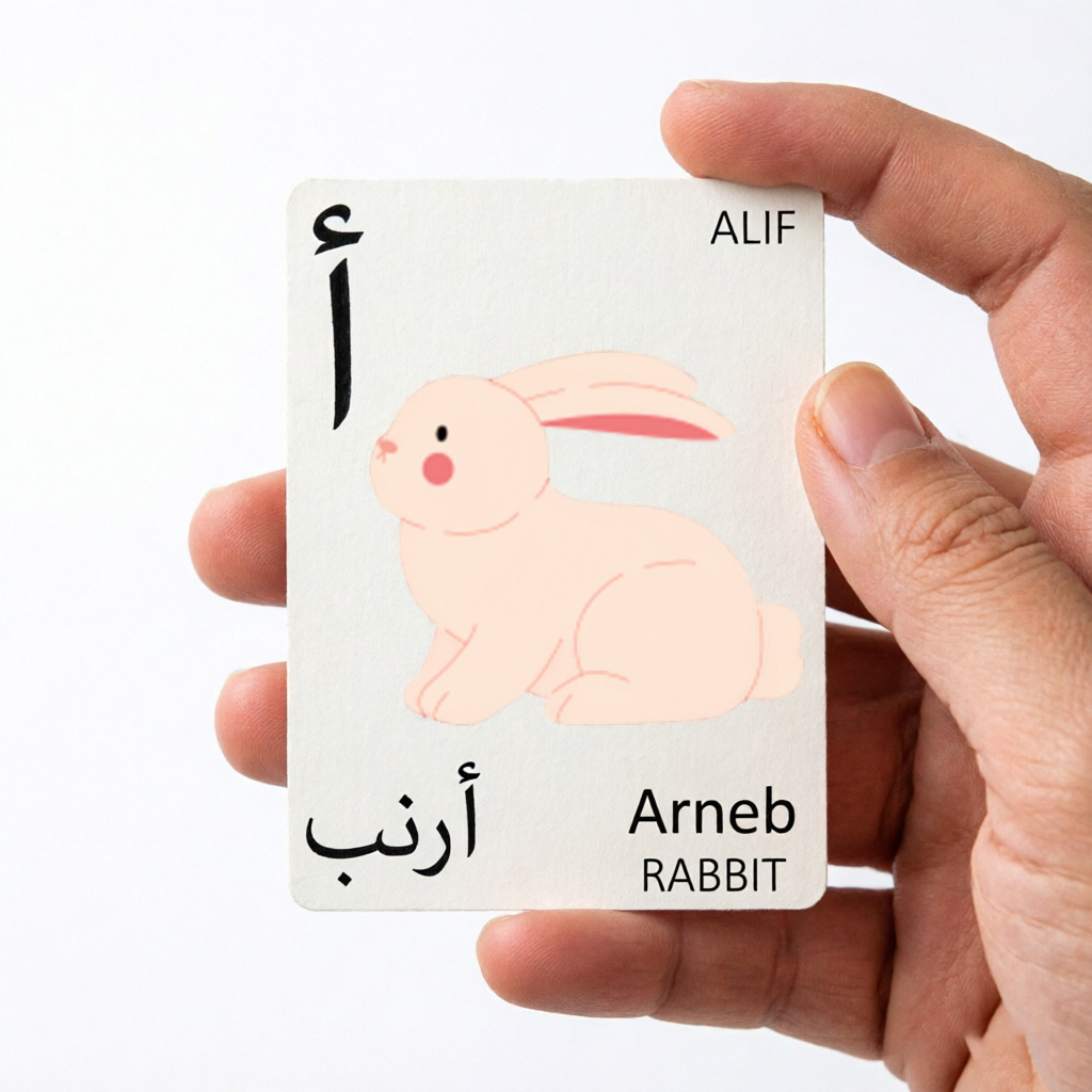 14pcs Foreign Language Bilingual Flash Cards Learning Montessori Toy Arabic English Talking Flash Card Children Preschool Supply