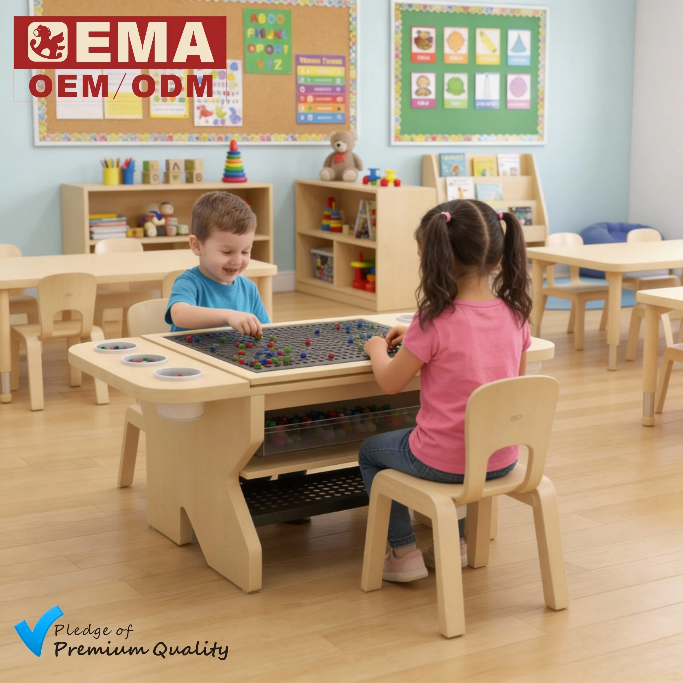 EMA Montessori Style Artistic Wooden Toys - Creative Steam Exploration for Kids