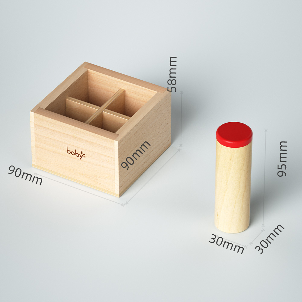 Wooden Montessori Educational Toys for Toddlers 1-3 Years Sensory Sound Box Auditory Toy