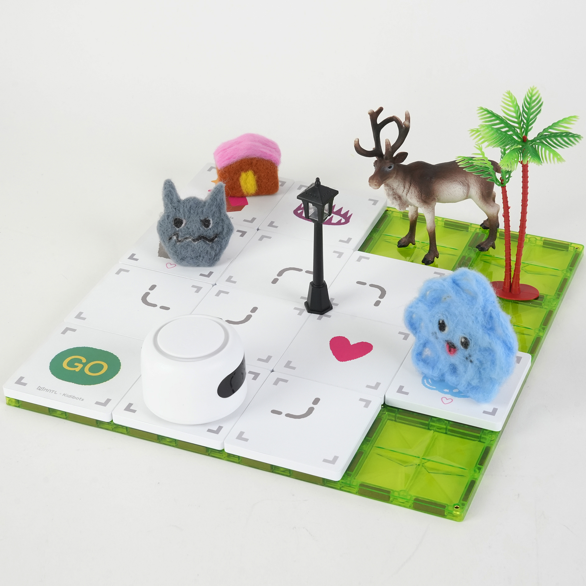 MNTL STEAM Learning Screen-free Coding Toy Beginner Coding Kits Educational Ai Toy Steam Magnetic Coding Robot for Kids