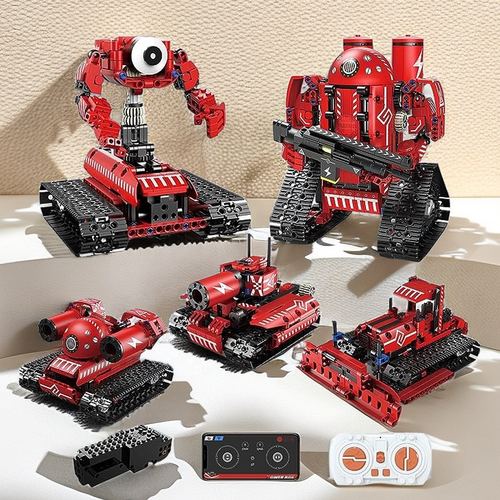 STEM Assemble Remote Control Coding Robotics Kit Educational Learning Programming Brick Construction Toys Set for Model Toy