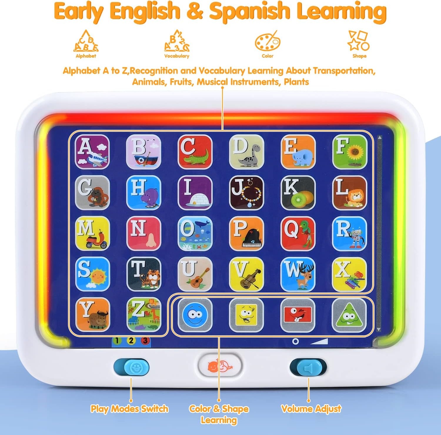 Interactive Kids Learning Pad with Animal Sounds | Factory OEM Customizable Preschool Language Toy