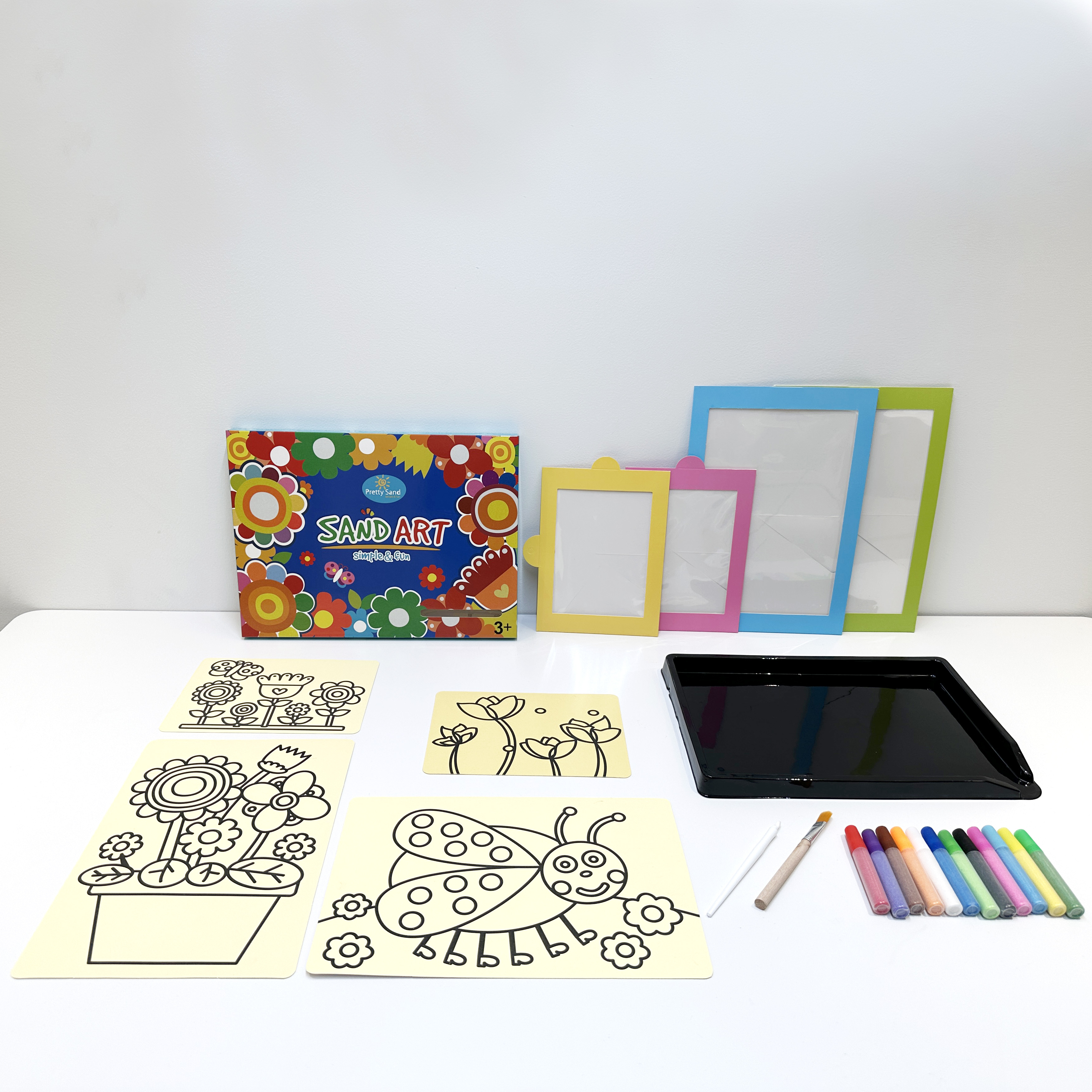 Children Early Educational Learning Creative Toy DIY Crafts Art Drawing Cards Pictures Kits Animals Sand Painting for Kids