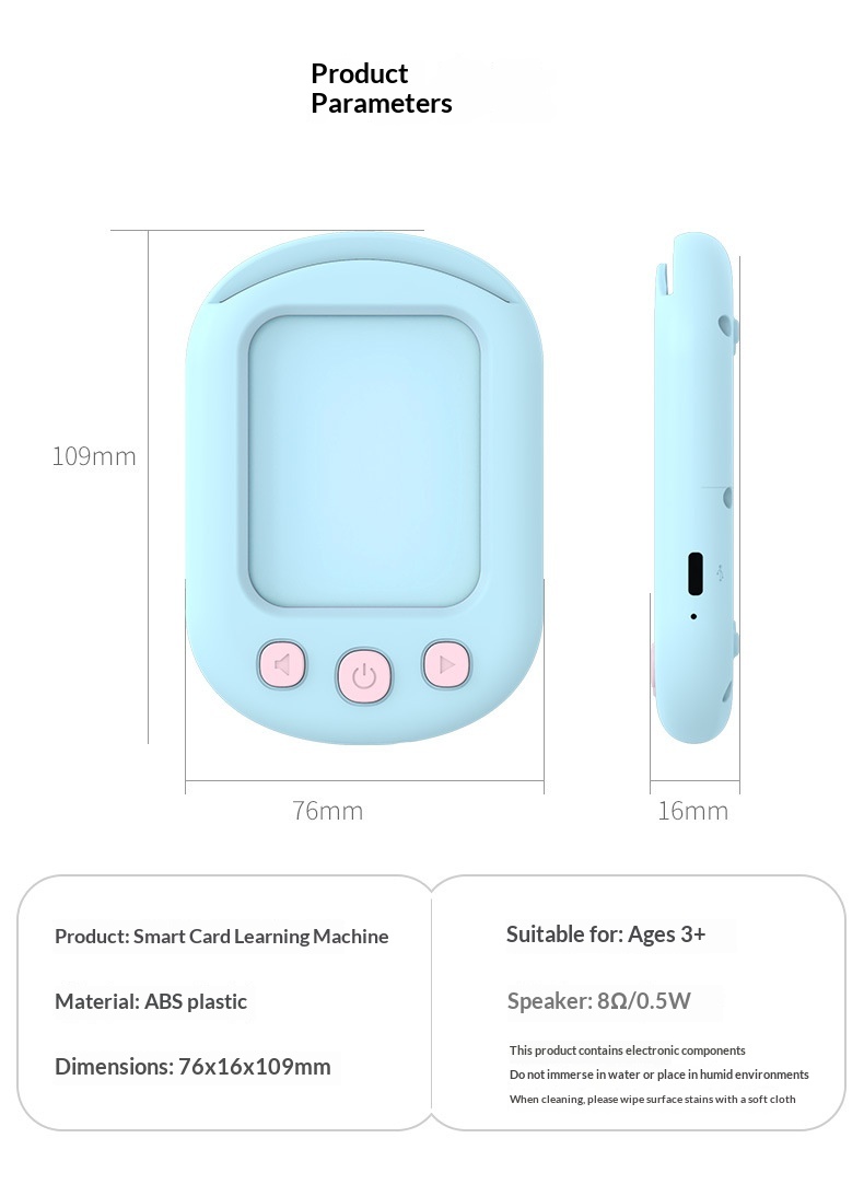 Montessori Language Learning Pocket Speech Therapy Autism Playthings Sensory Educational Talking Flash Cards with 112 Cards