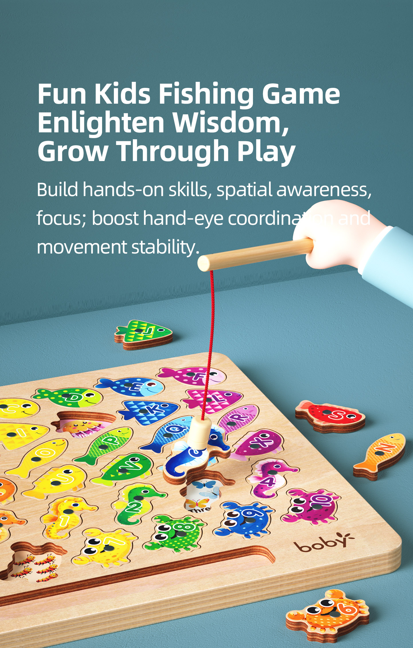 Wooden Montessori Educational Toys Detailed View 4