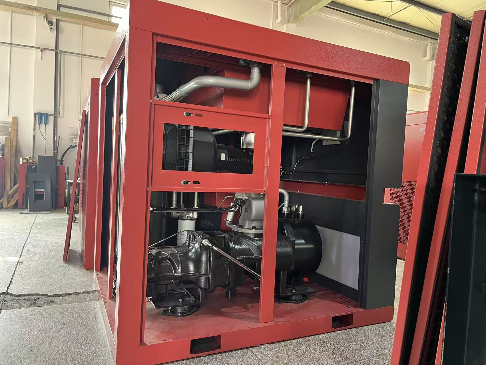 ODM Oil Cooled Screw Air Compressor 55kw 75hp Industrial Air Compressor Rotary Air Compressor Manufacturers, Supplier