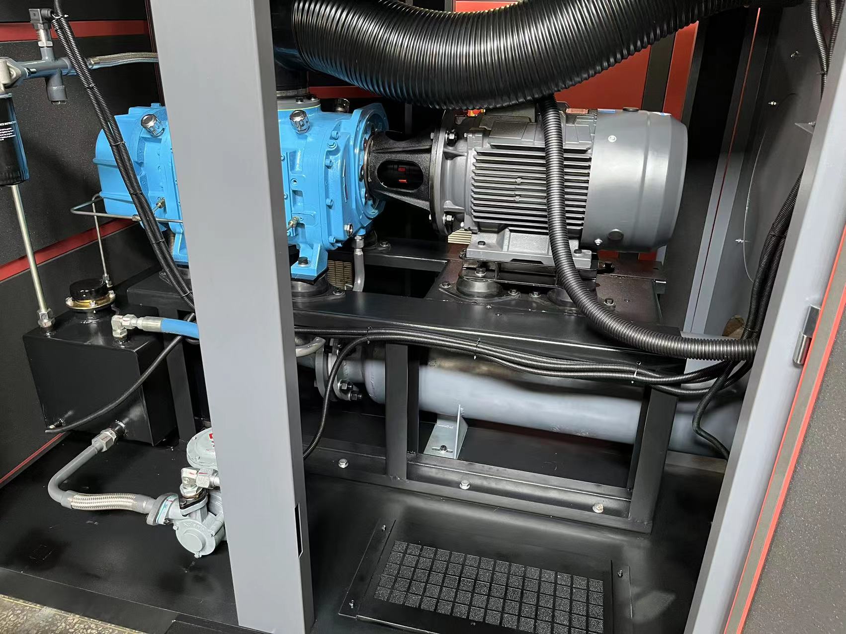 ODM 30kw Industrial Oil Free Vsd Screw Air Blower Vacuum Pump With Plc Inverter Pm Motor oil free screw blower Manufacturer, Exporter