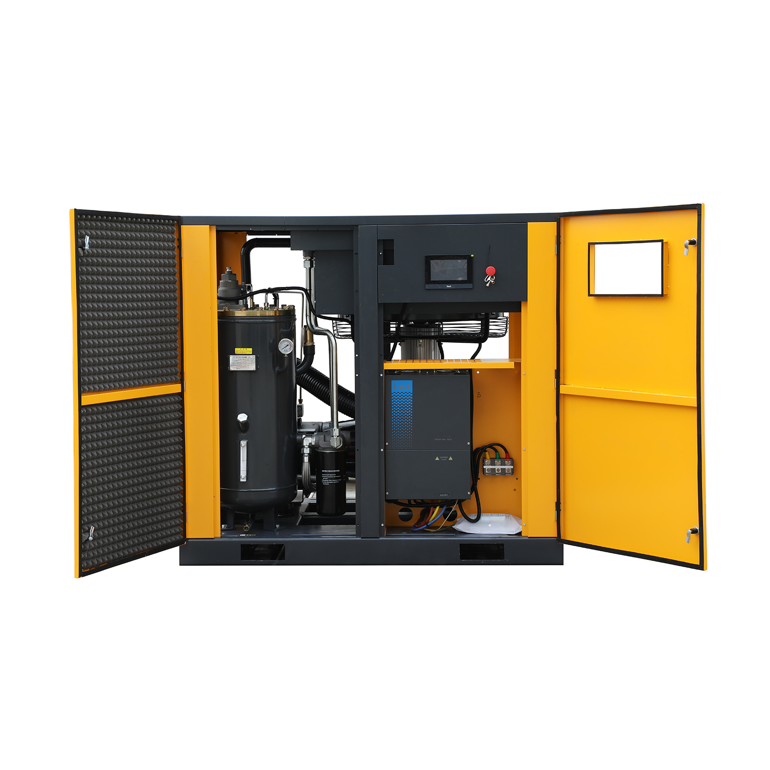 ODM  Low Noise Industrial High Efficiency 10HP 15HP 20HP 30HP 100HP Rotary Pm VSD Screw Type Air Compressor Suppliers, Factory