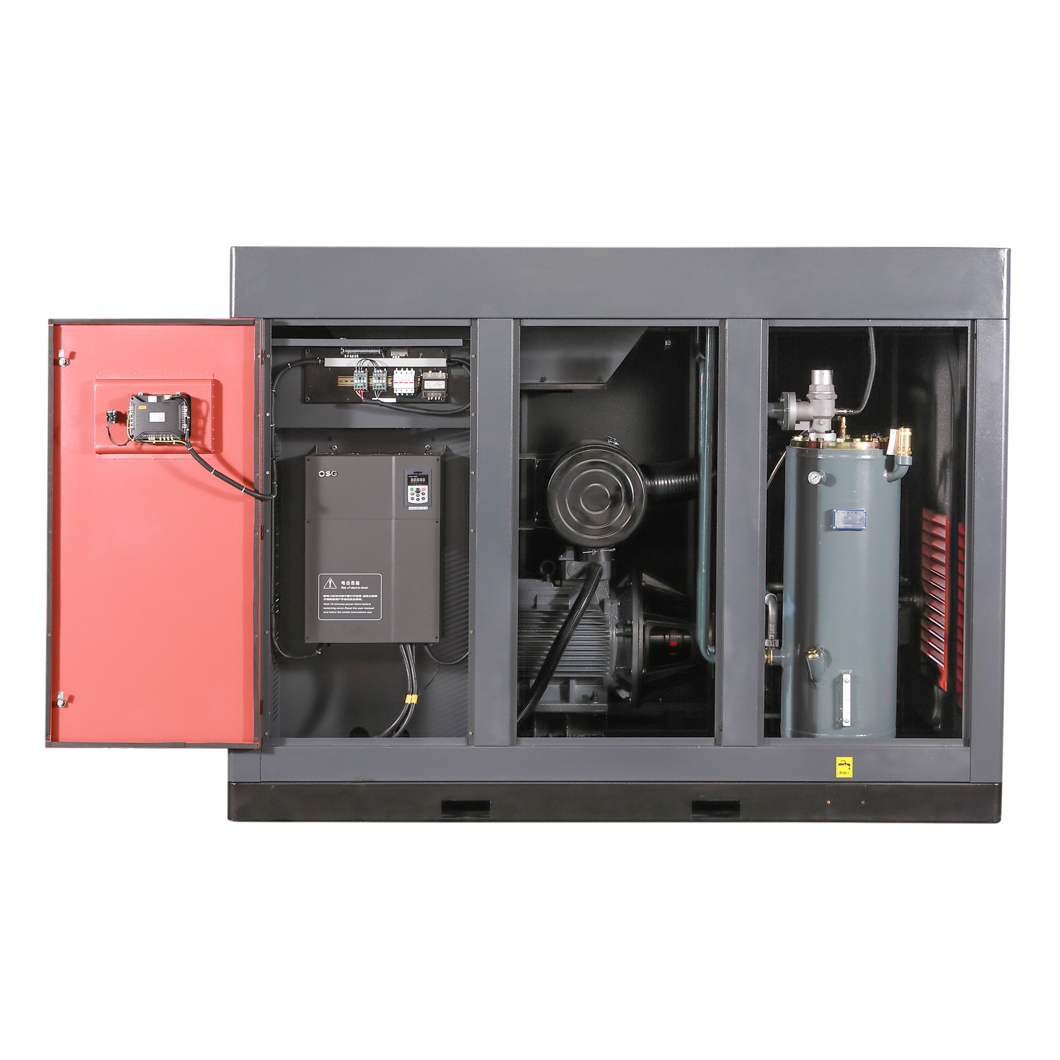 ODM Two-stage 132kw high power Energy-Saving Screw Air Compressor with Variable Frequency Permanent Magnet  Manufacturer, Manufacturers
