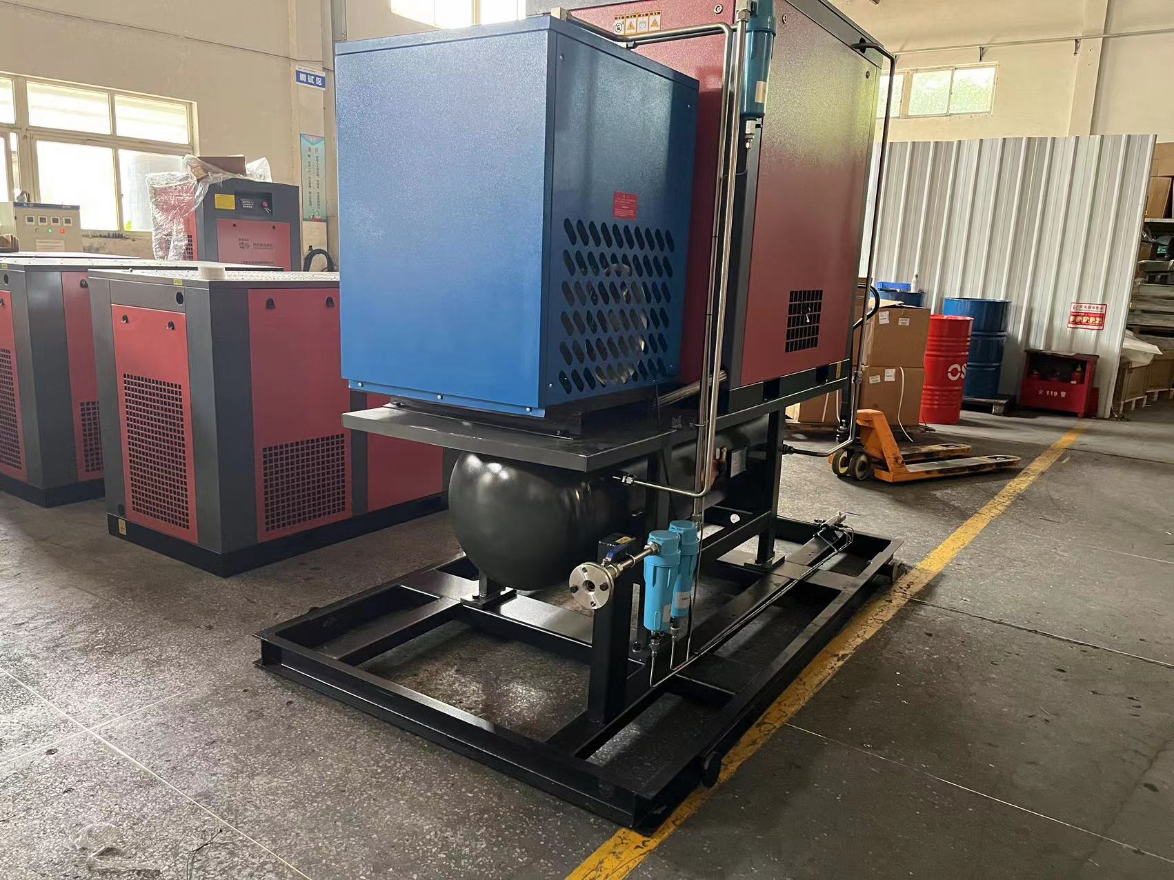 OEM All In One Slient Explosion Proof Industrial Air Compressor Energy Saving Screw Air Compressor 4 in1 Suppliers, Factories