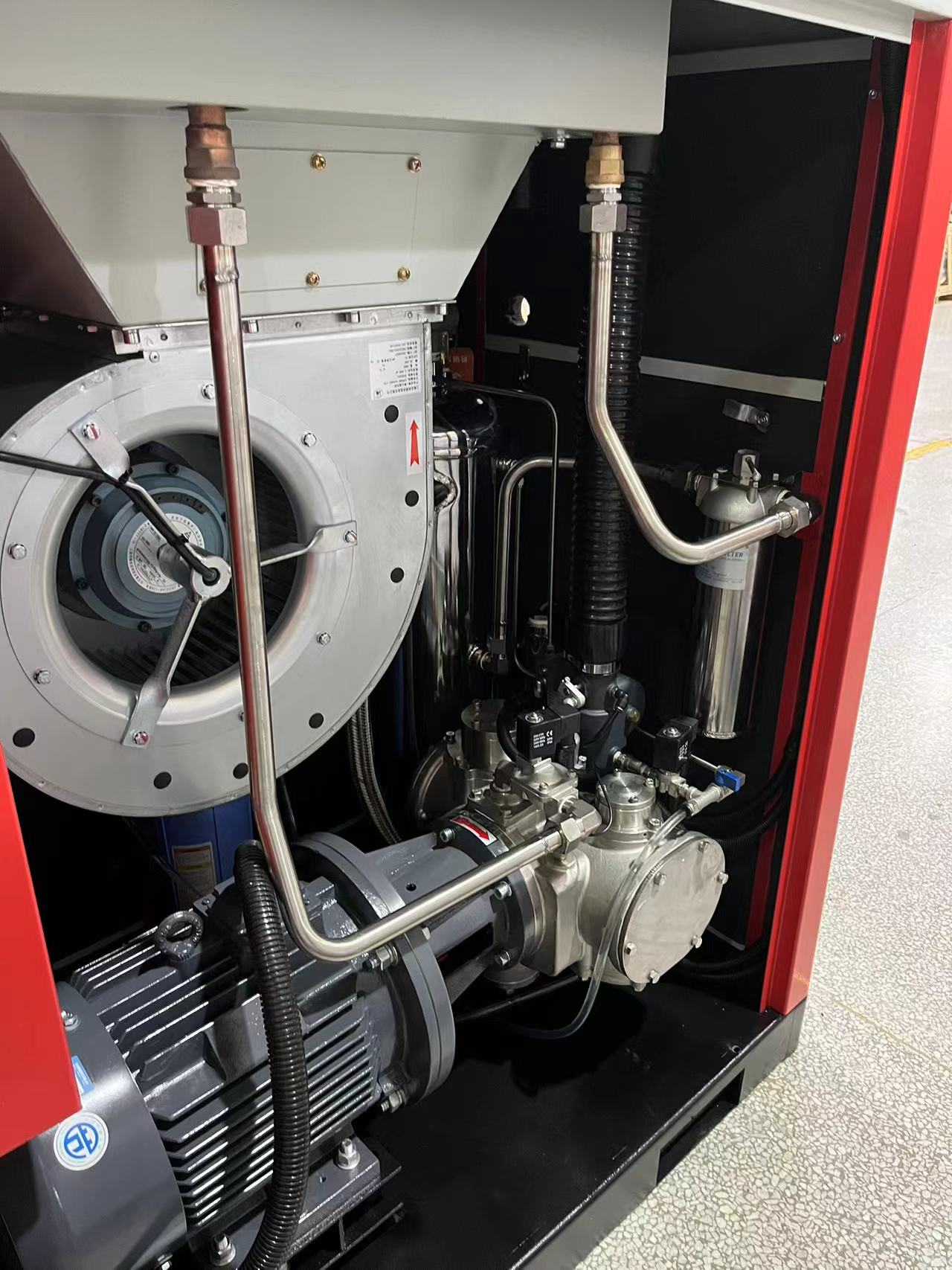 OEM 11kw 15Hp Low Noise Water Lubricating Oil Free Screw Air Compressor oilless industrial air compressor rotary air compressor Factory, Exporters