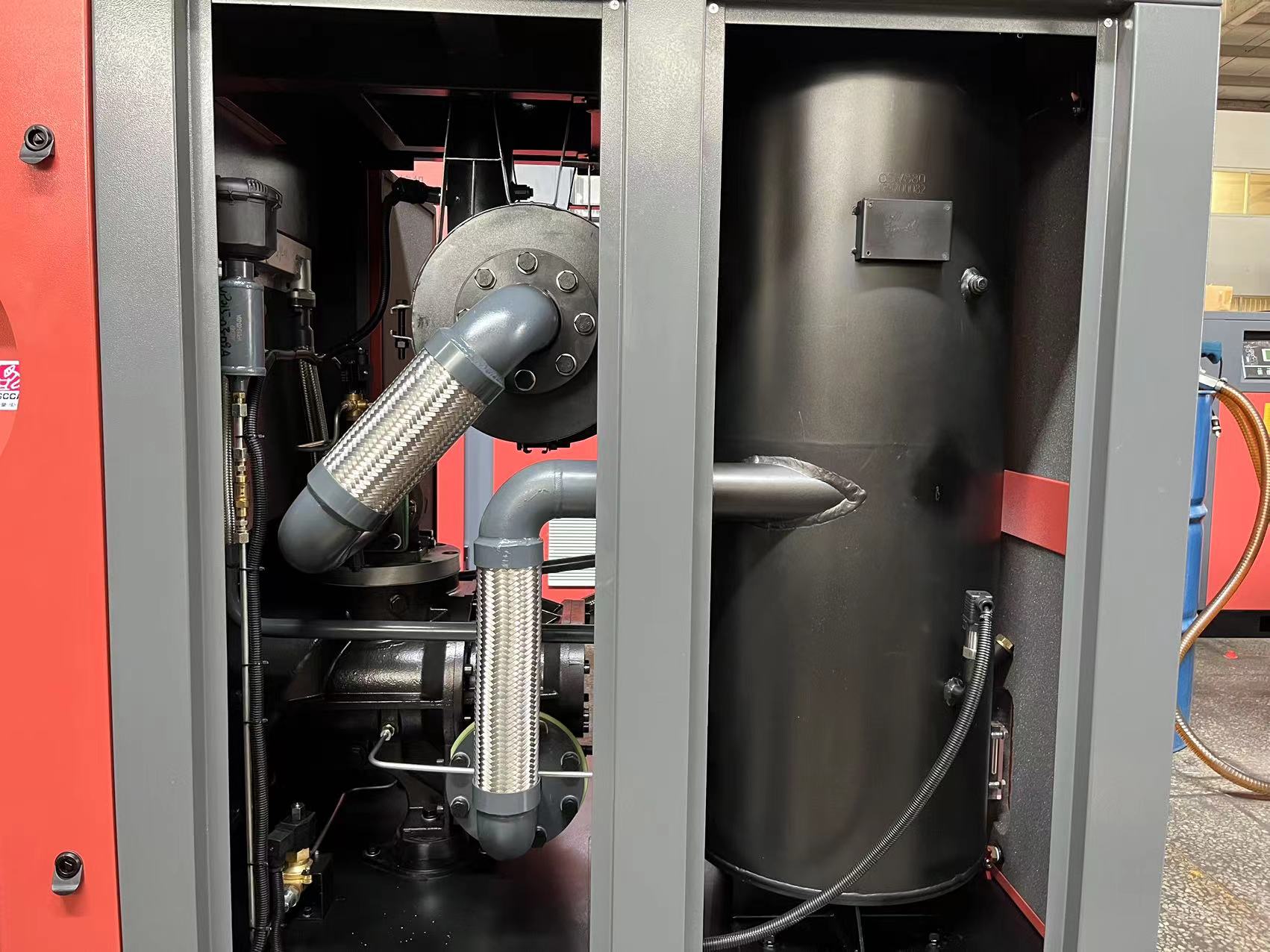 China electrical motor PM AC ASD rotary air vaccum pump compressor screw compressor  Factory, Exporter