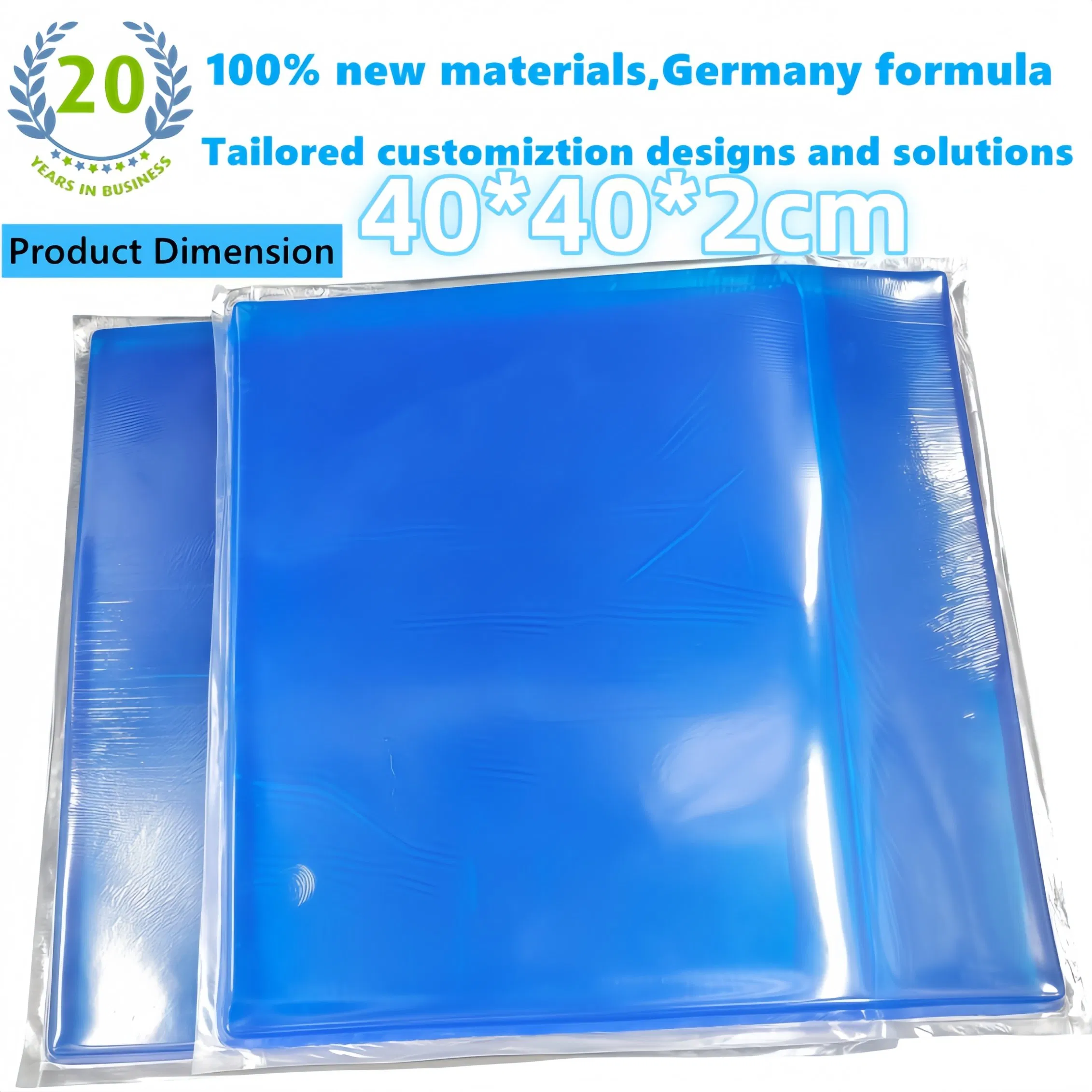 China Producer Orthopedic Design Soft Gel Foam Pillow Seat Cushion Pads