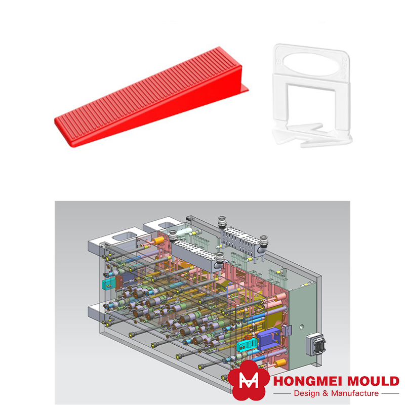 Tile Leveler Wedge Mould Tile Joint Leveling and Positioning Tool Custom Injection Mold