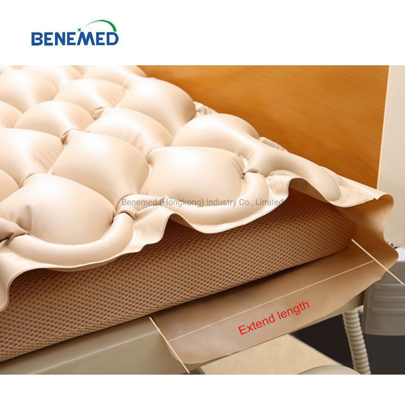 PVC Medical Ripple Bubble Tubular Anti Decubitus Air Mattress with Anti Bedsore Air Mattress Pump