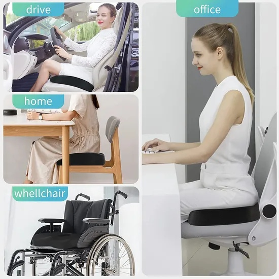 Private Label Ergonomic Tailbone Protection Breathable Office Chair Butt Cushion