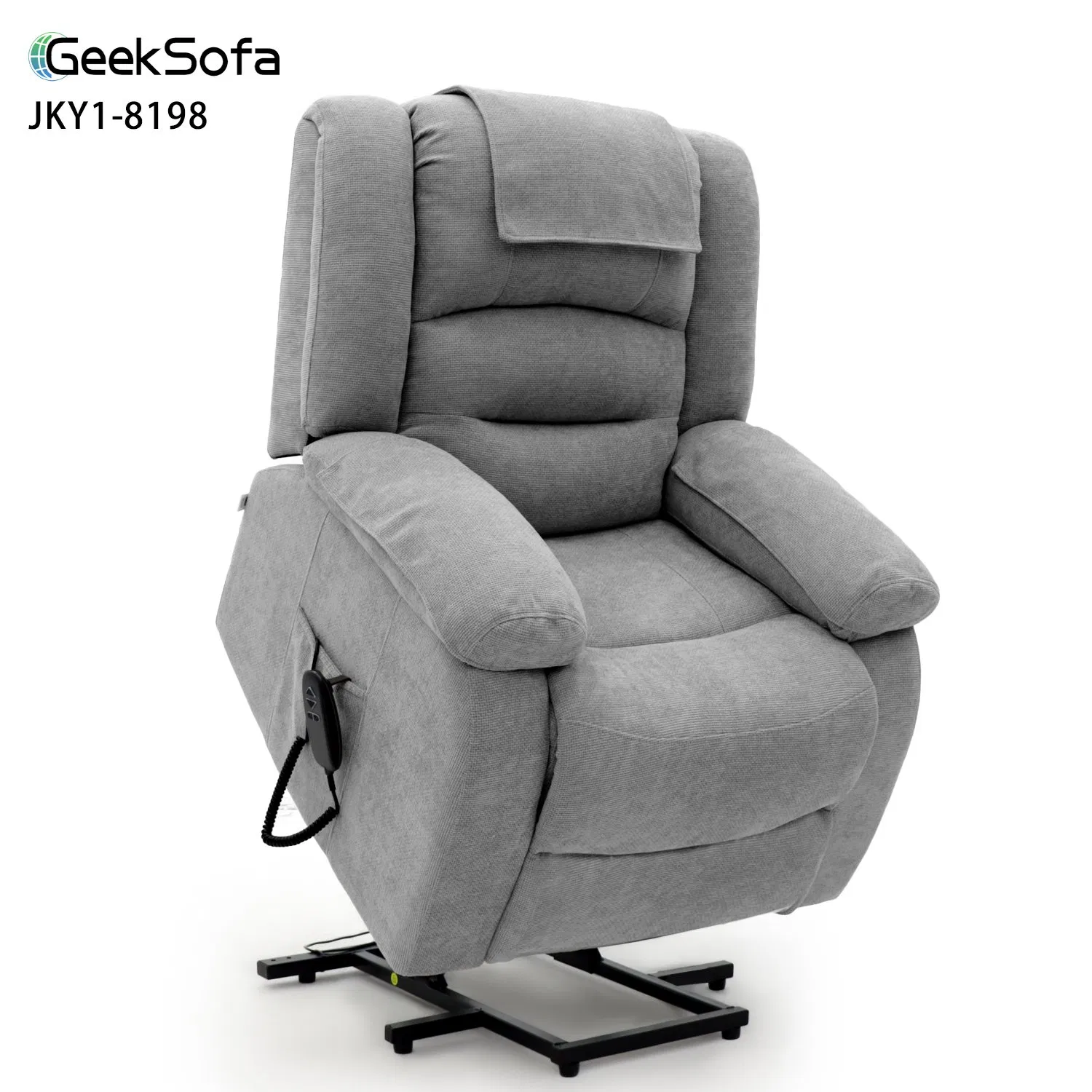 Geeksofa 8198 Dual Motor Tilt-in-Space Power Electric Medical Lift Riser Recliner Chair for The Elderly and Patient