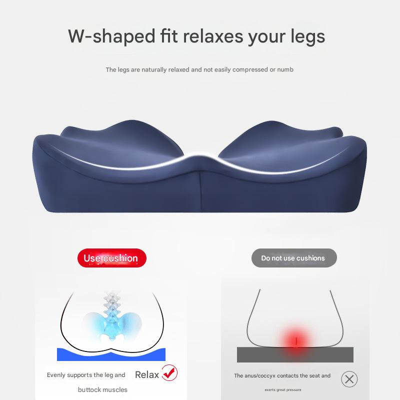 Pressure Relief Memory Foam Seat Cushion for Hip, Tailbone, Coccyx, Sciatica