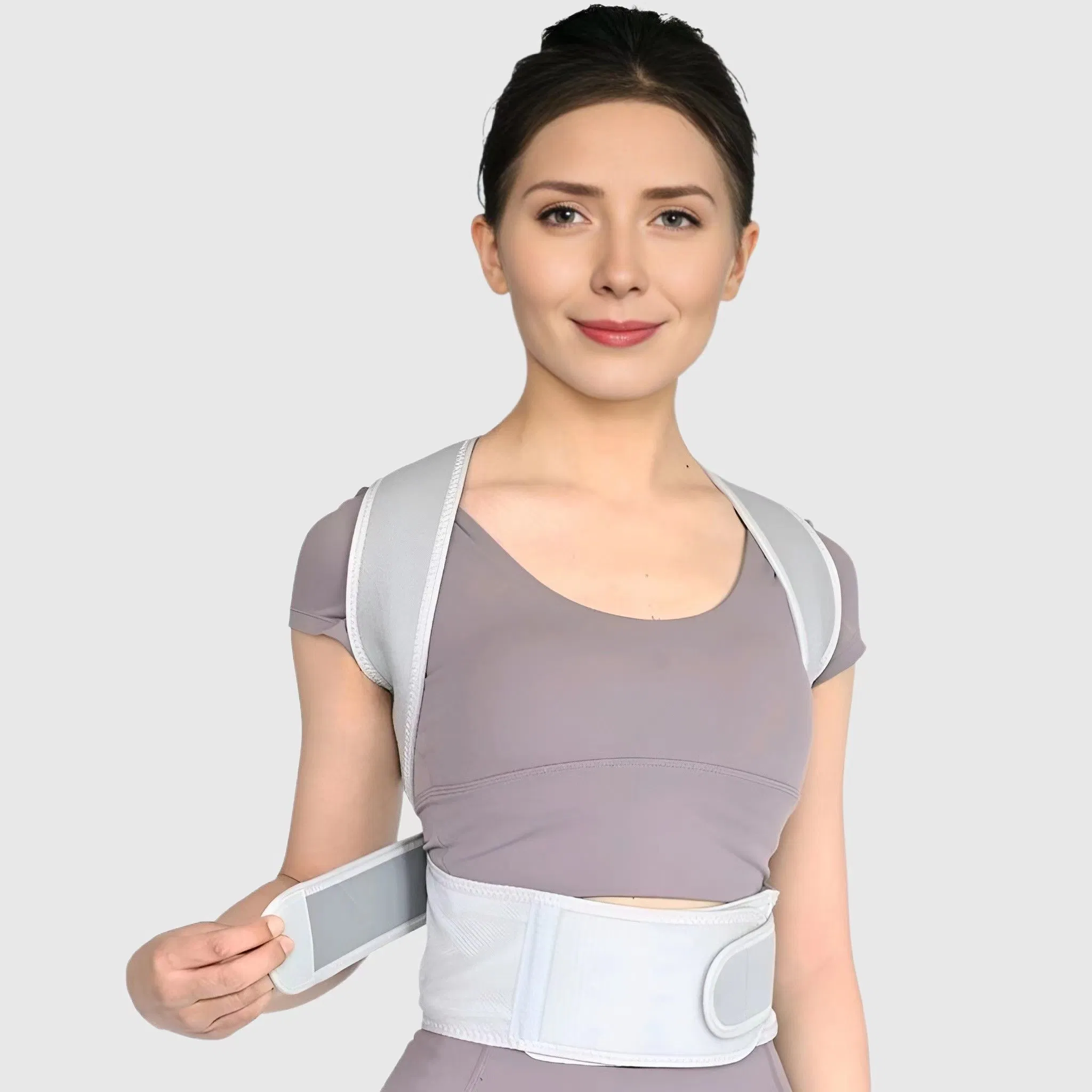 2023 New Style Breathable Neoprene Full Back Posture Belt Lumbar Waist Back Brace Posture Corrector