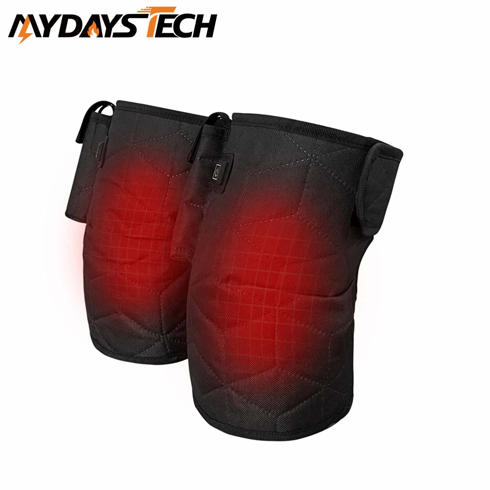 Mydays Tech USB Powered Portable Heated Knee Brace Wrap Fleece Lining Therapy