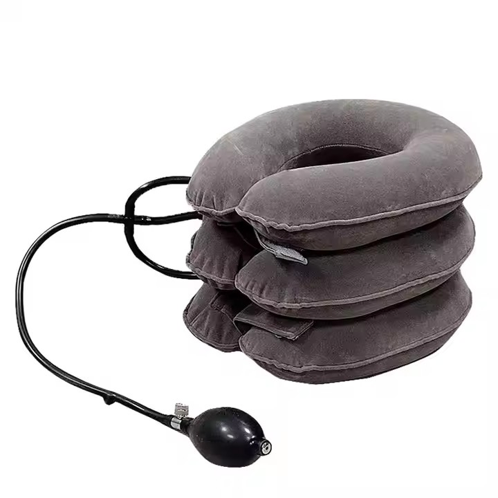 Inflatable Adjustable Neck Stretcher Cervical Neck Traction Device for Instant Neck Pain Relief