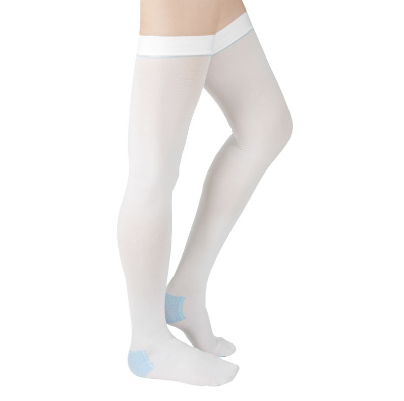 Custom Logo 13-18 Mmhg Thigh-High Medical Anti Embolism Compression Stockings