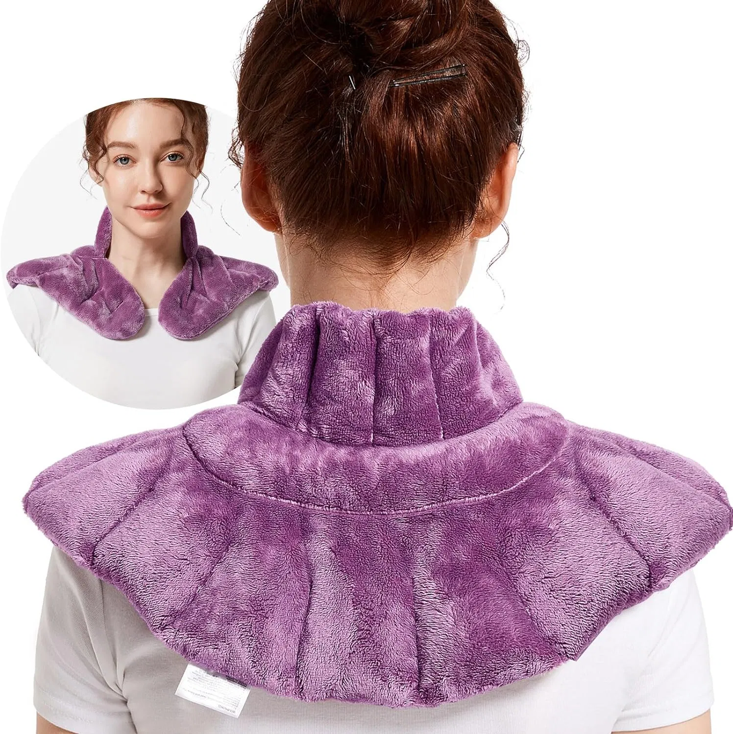 Microwavable Heating Pad Weighted Neck Wrap for Neck Shoulders